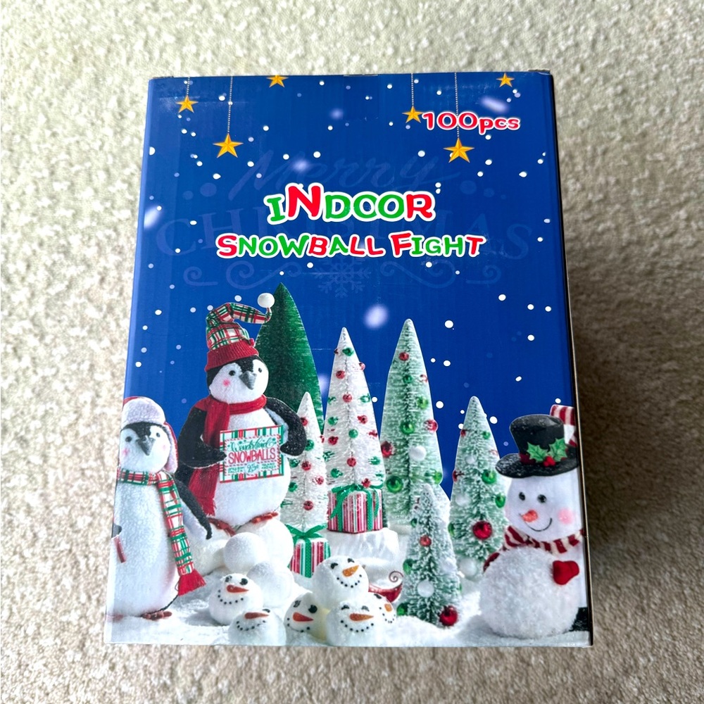 BRAND NEW NEVER OPENED Indoor snowball fight 100pcs